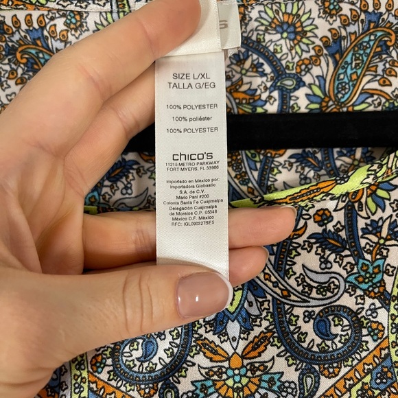 Chico’s Chloe Colorful Poncho - Picture 7 of 8